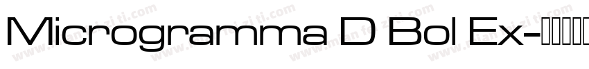 Microgramma D Bol Ex字体转换